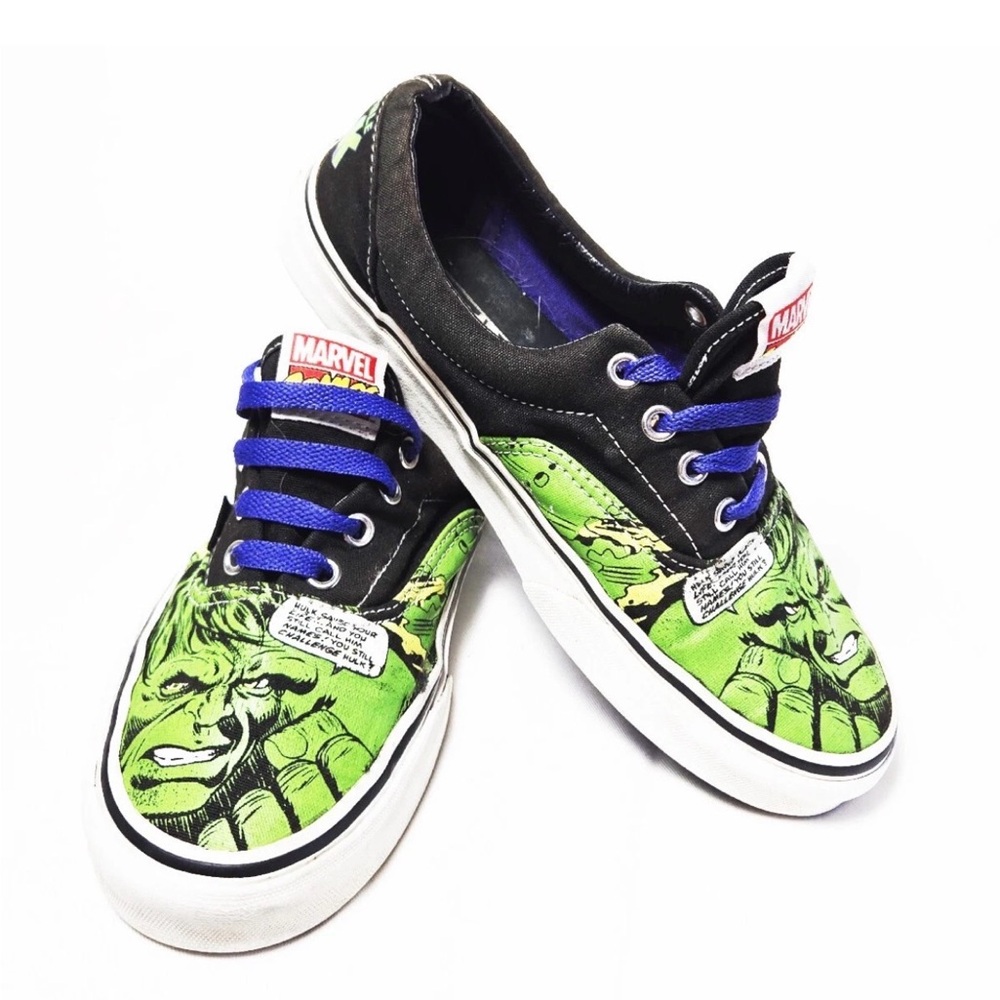 Vans Marvel Comics Hulk Shoes Size 6/7.5